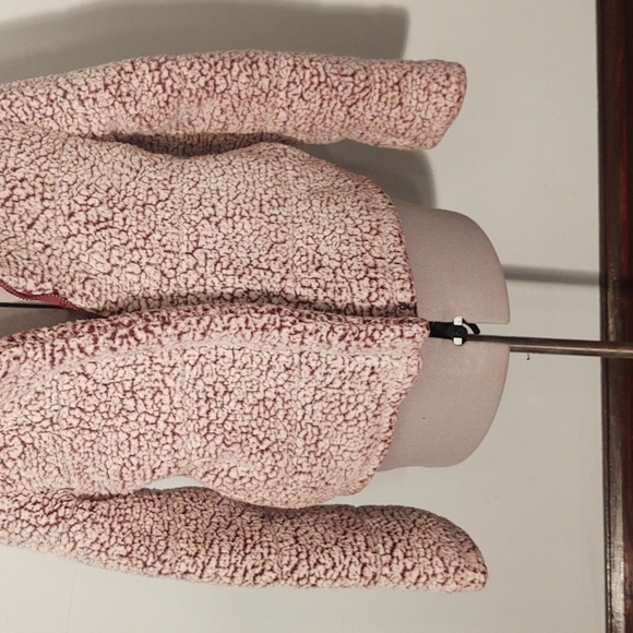 Say What White/Mauve Teddy Fleece Jacket Sz M - Picture 3 of 12